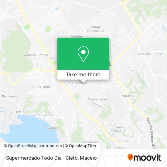 Supermercado Todo Dia - Cleto map