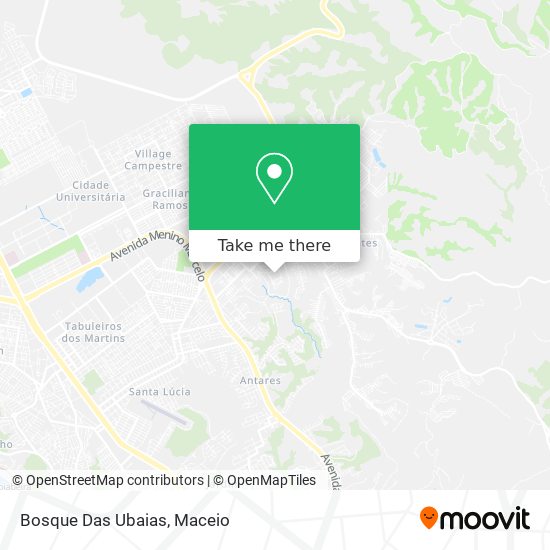 Bosque Das Ubaias map