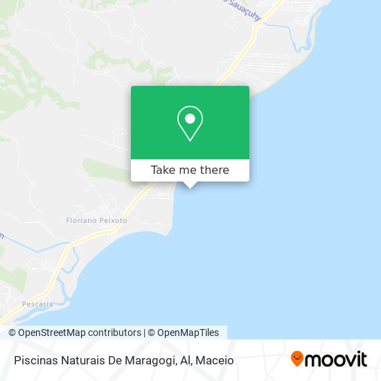 Piscinas Naturais De Maragogi, Al map