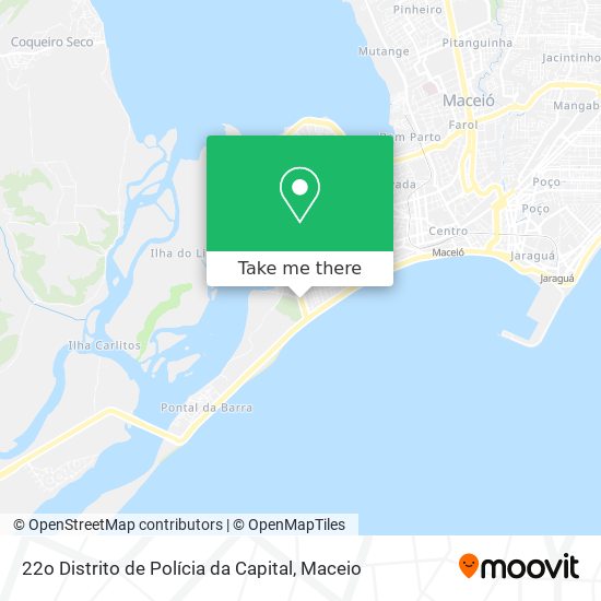 22o Distrito de Polícia da Capital map