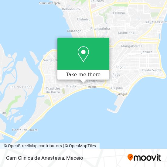 Cam Clinica de Anestesia map