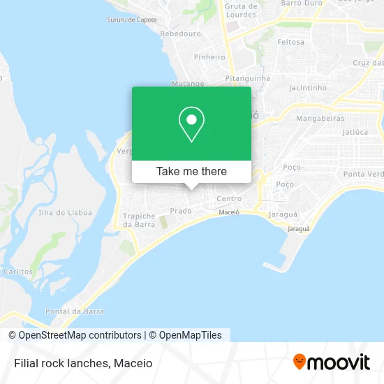 Filial rock lanches map