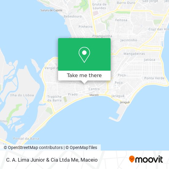 C. A. Lima Junior & Cia Ltda Me map