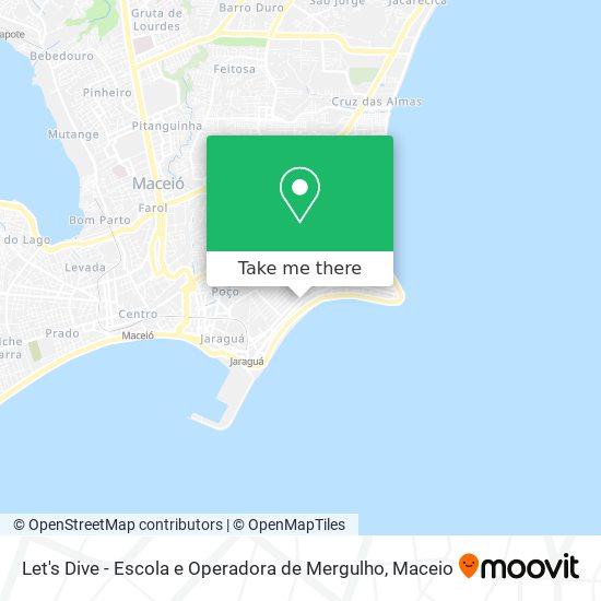 Let's Dive - Escola e Operadora de Mergulho map