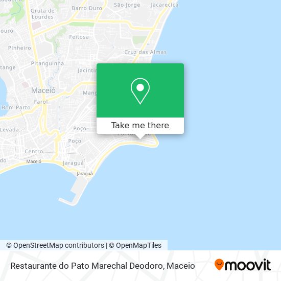 Mapa Restaurante do Pato Marechal Deodoro