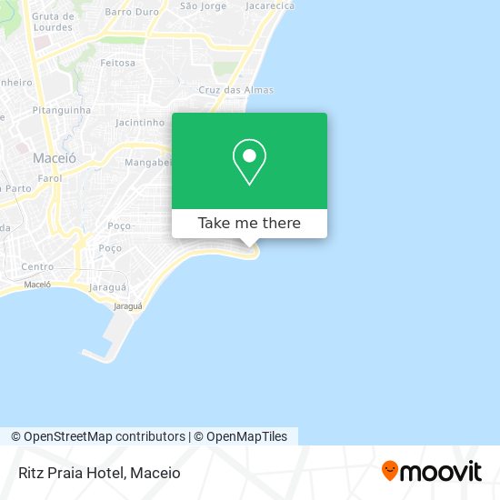 Ritz Praia Hotel map