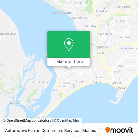 Automotiva Ferrari Comercio e Servicos map