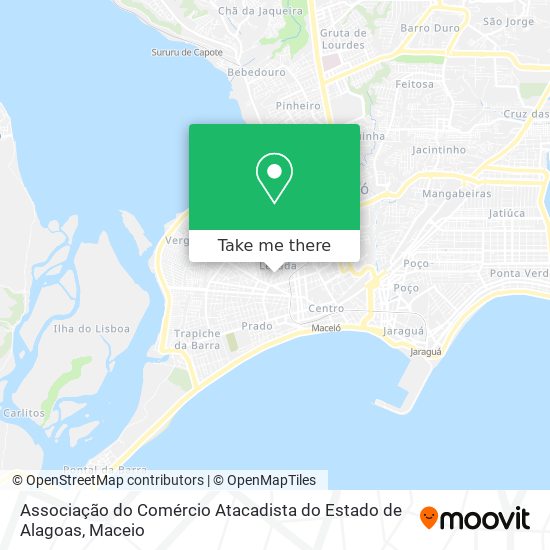 Associação do Comércio Atacadista do Estado de Alagoas map