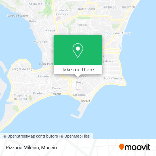 Pizzaria Milênio map