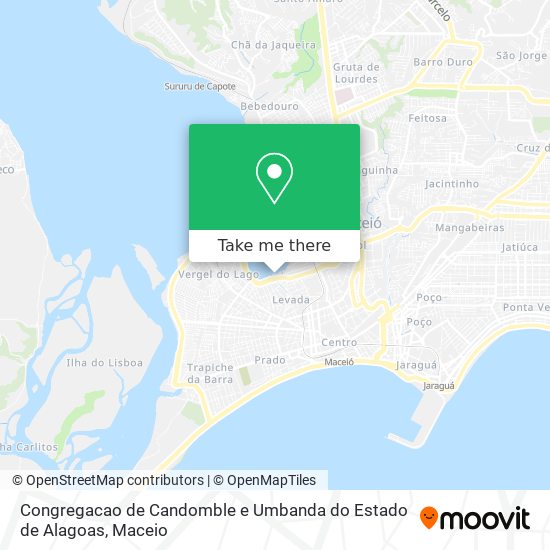 Congregacao de Candomble e Umbanda do Estado de Alagoas map