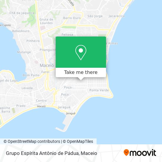 Mapa Grupo Espírita Antônio de Pádua