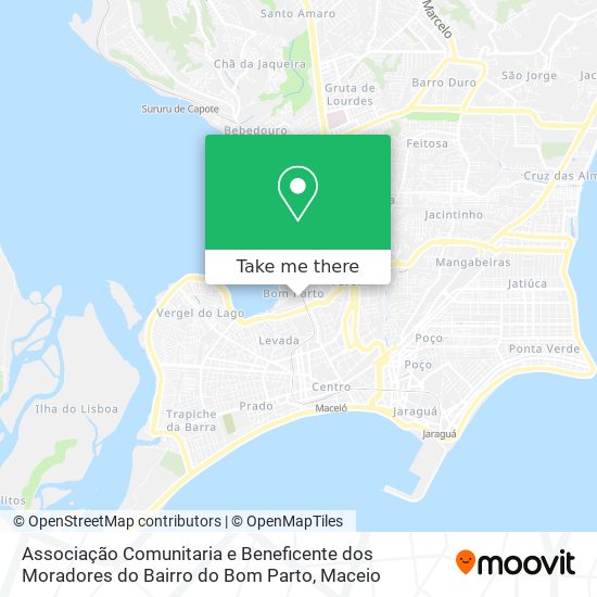 Mapa Associação Comunitaria e Beneficente dos Moradores do Bairro do Bom Parto