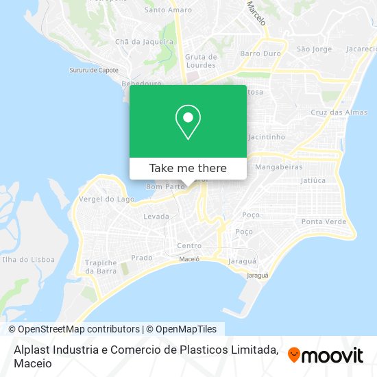 Alplast Industria e Comercio de Plasticos Limitada map