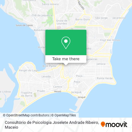 Consultório de Psicológia Joselete Andrade Ribeiro map