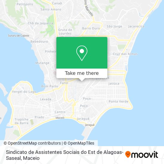 Sindicato de Assistentes Sociais do Est de Alagoas-Saseal map