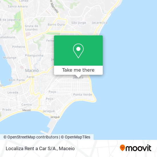 Mapa Localiza Rent a Car S/A.