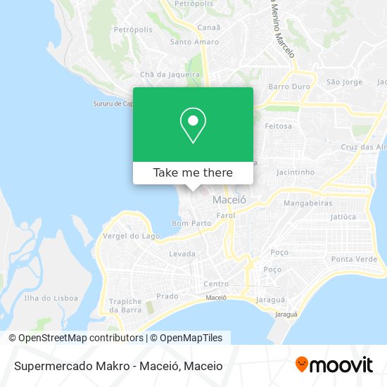 Mapa Supermercado Makro - Maceió