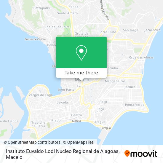 Mapa Instituto Euvaldo Lodi Nucleo Regional de Alagoas