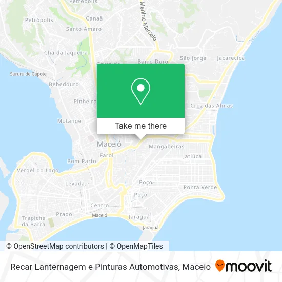 Recar Lanternagem e Pinturas Automotivas map