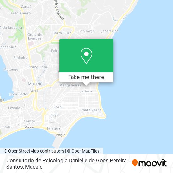 Mapa Consultório de Psicológia Danielle de Góes Pereira Santos