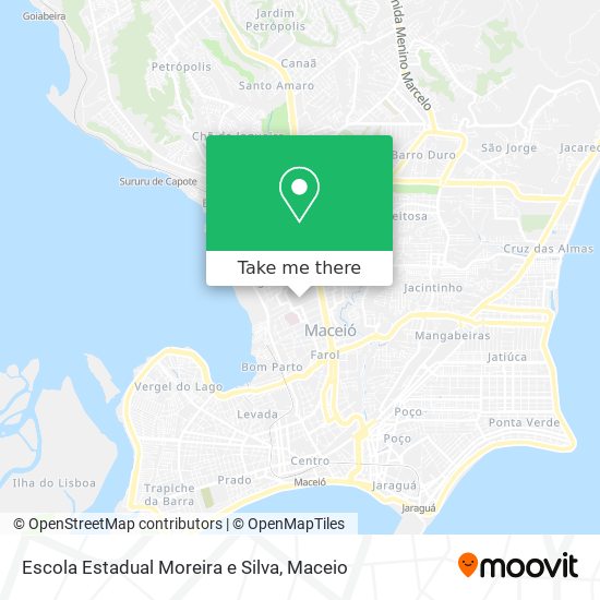 Mapa Escola Estadual Moreira e Silva