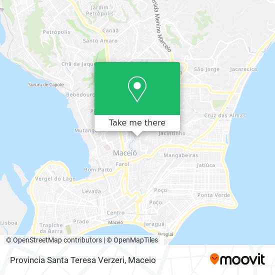 Provincia Santa Teresa Verzeri map