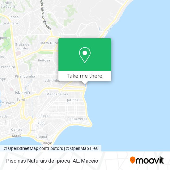 Piscinas Naturais de Ipioca- AL map