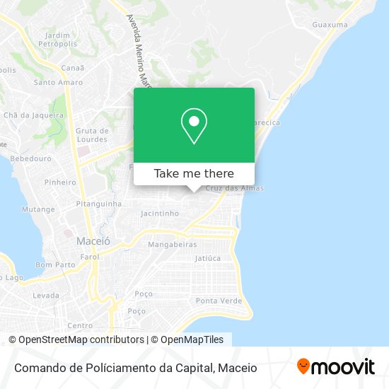Comando de Políciamento da Capital map