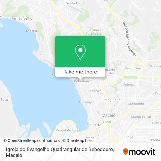 Igreja do Evangelho Quadrangular de Bebedouro map