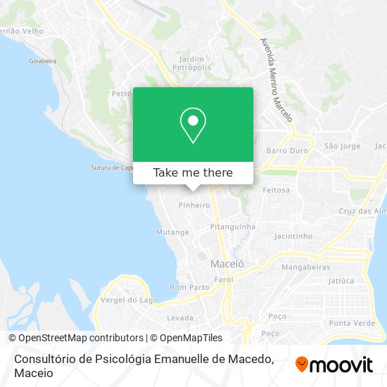 Consultório de Psicológia Emanuelle de Macedo map