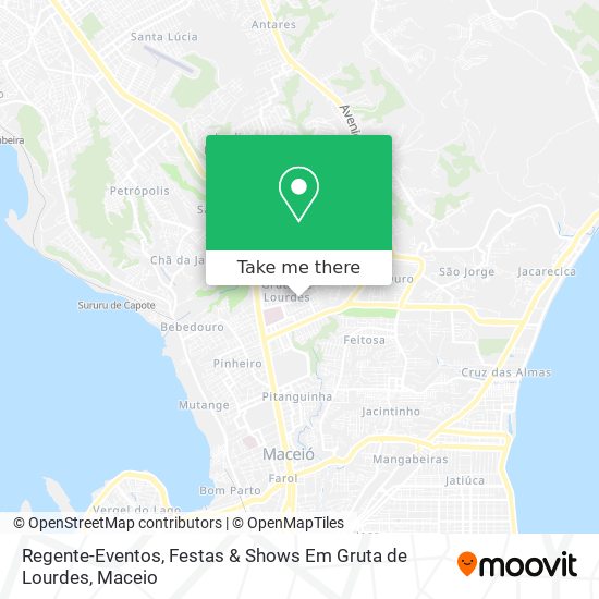 Regente-Eventos, Festas & Shows Em Gruta de Lourdes map