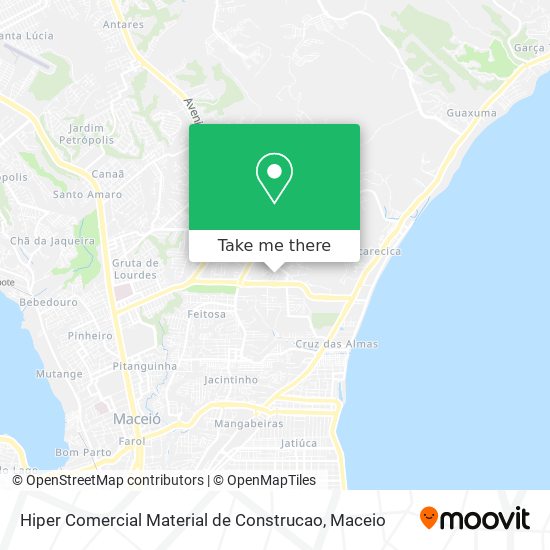 Hiper Comercial Material de Construcao map