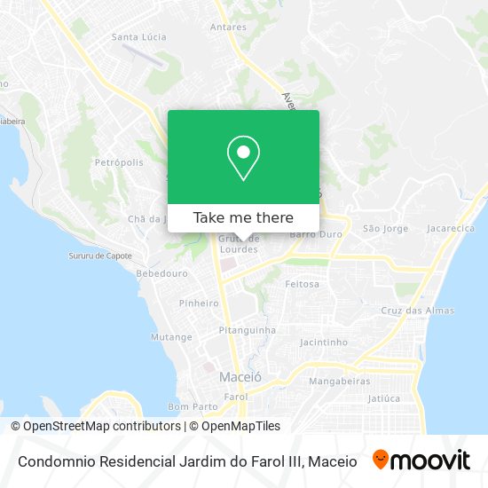 Condomnio Residencial Jardim do Farol III map
