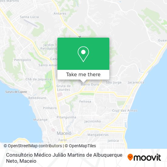 Mapa Consultório Médico Julião Martins de Albuquerque Neto