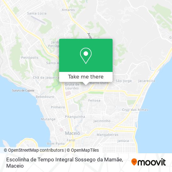 Escolinha de Tempo Integral Sossego da Mamãe map