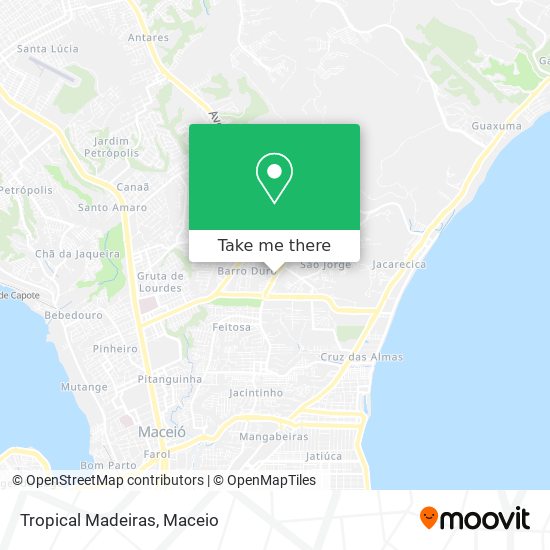 Tropical Madeiras map