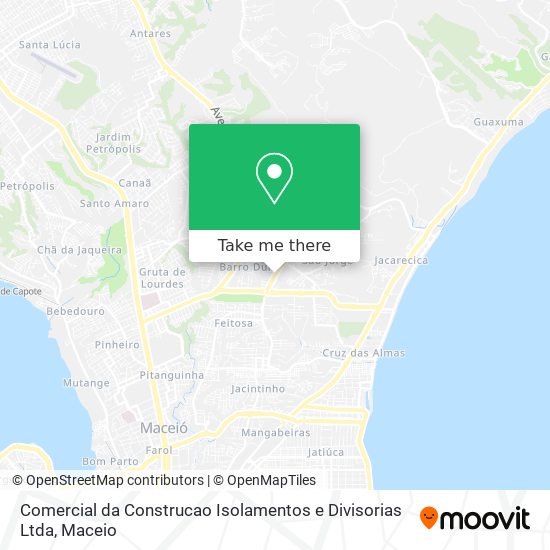 Mapa Comercial da Construcao Isolamentos e Divisorias Ltda