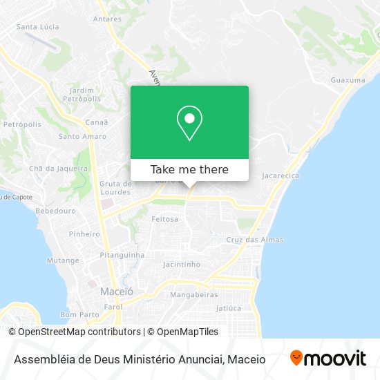 Assembléia de Deus Ministério Anunciai map