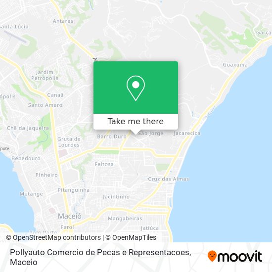 Pollyauto Comercio de Pecas e Representacoes map