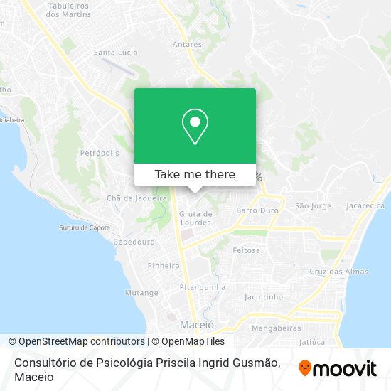 Consultório de Psicológia Priscila Ingrid Gusmão map
