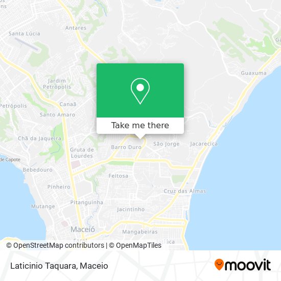 Laticinio Taquara map