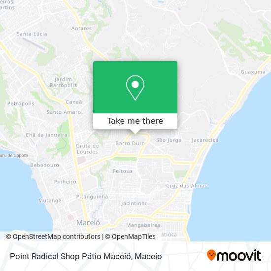 Mapa Point Radical Shop Pátio Maceió