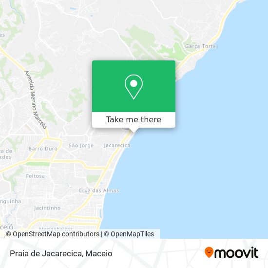 Praia de Jacarecica map