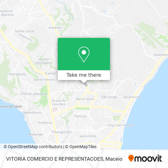 VITORIA COMERCIO E REPRESENTACOES map