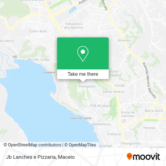 Jb Lanches e Pizzaria map