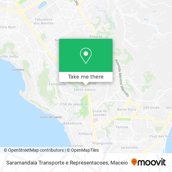 Saramandaia Transporte e Representacoes map