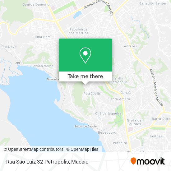 Rua São Luiz 32 Petropolis map