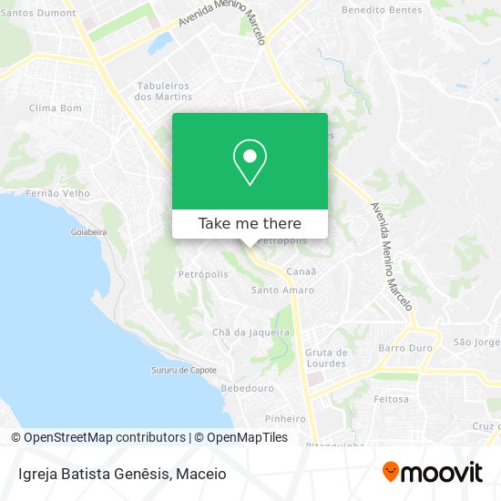 Mapa Igreja Batista Genêsis