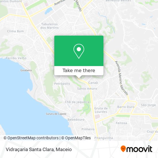 Vidraçaria Santa Clara map