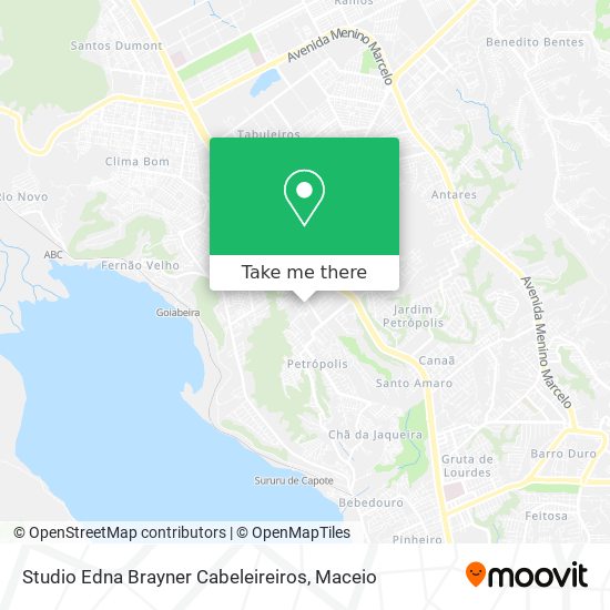 Mapa Studio Edna Brayner Cabeleireiros